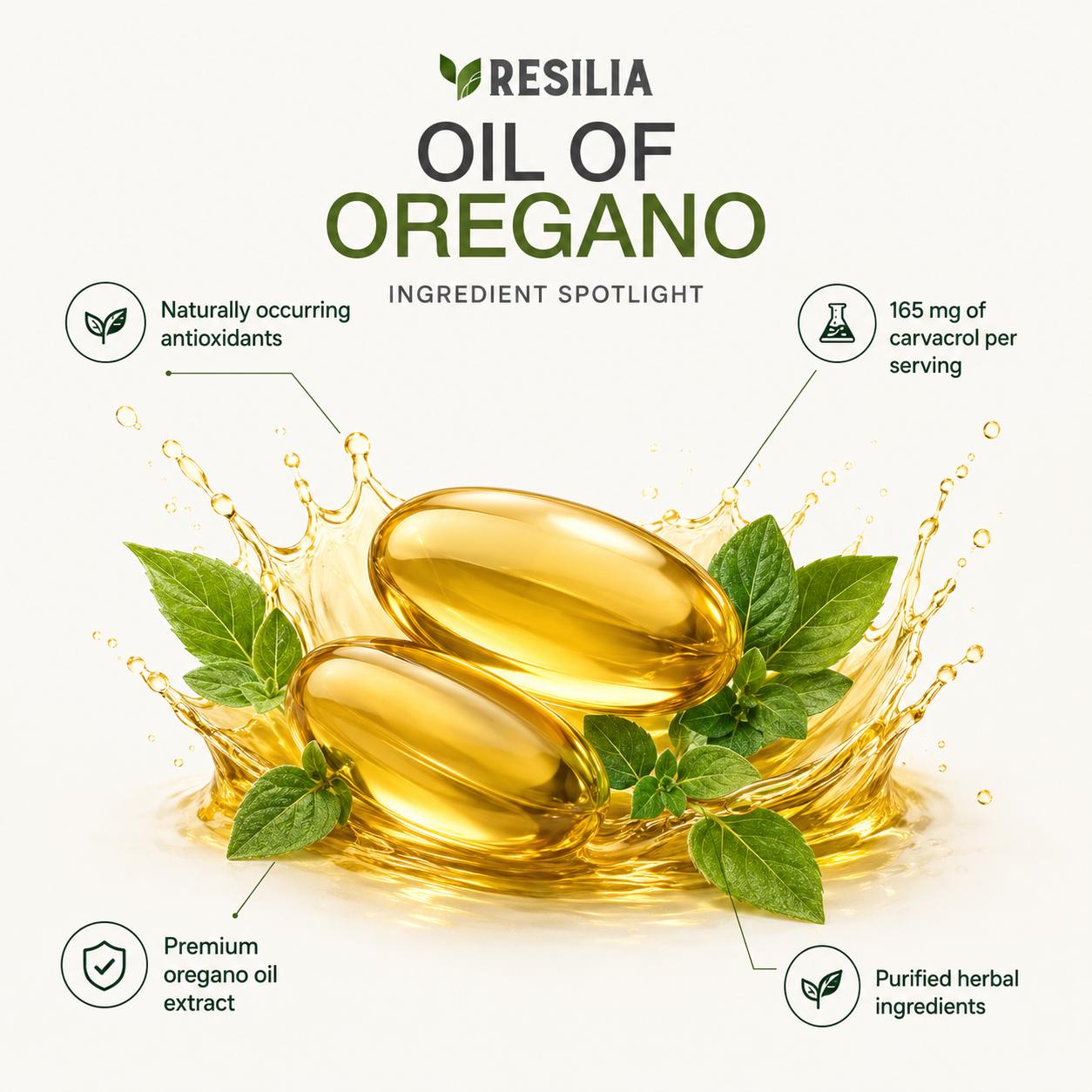 Resilia® Oil of Oregano Softgels